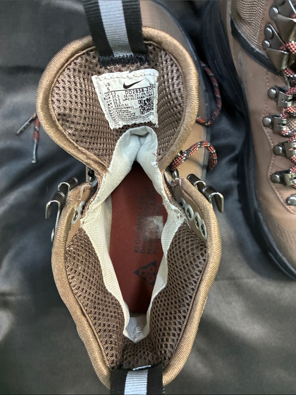 Nike ACG Men’s Brown Gore-Tex Lace-Up Hiking Boots Size 5 - Picture 7 of 16